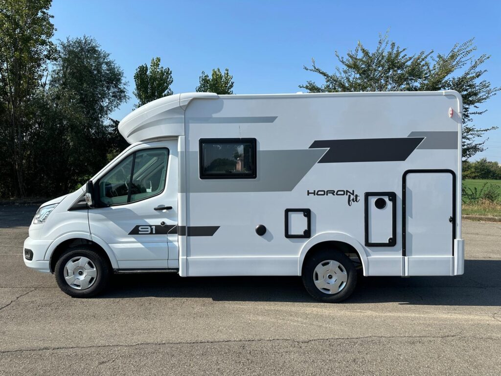 21 semintegrale horon fit 91 xt- ford transit-165 cv-letto matrimoniale