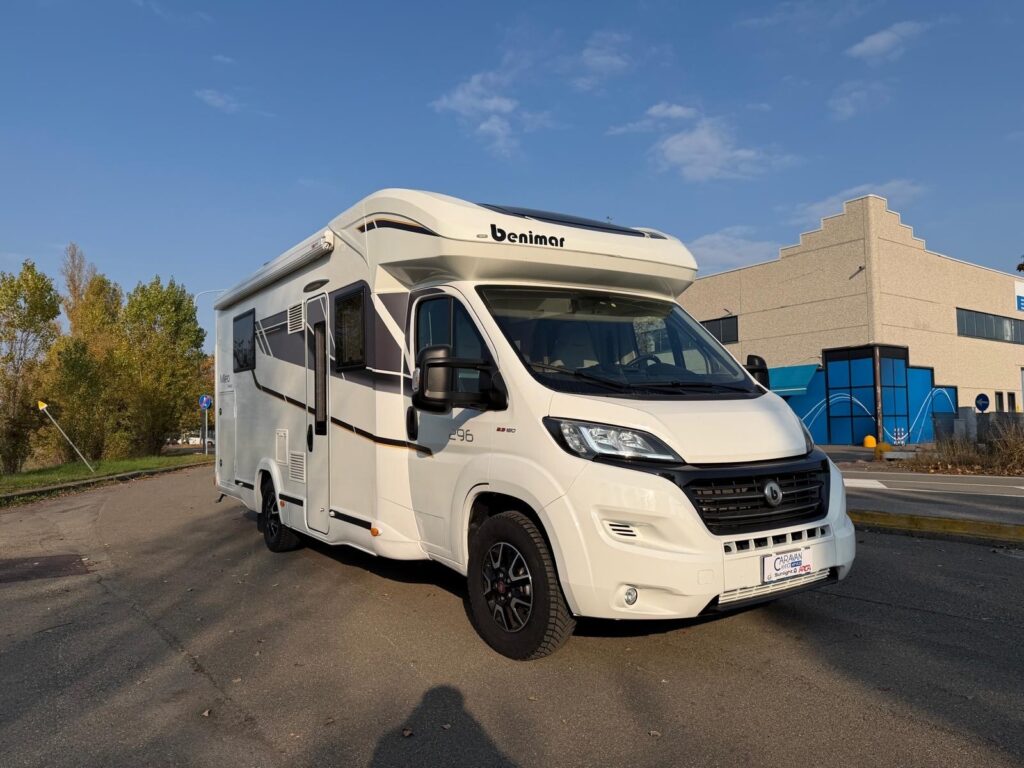 1 semintegrale benimar mileo 296-letto nautico-letto centrale-fiat-letto basculante