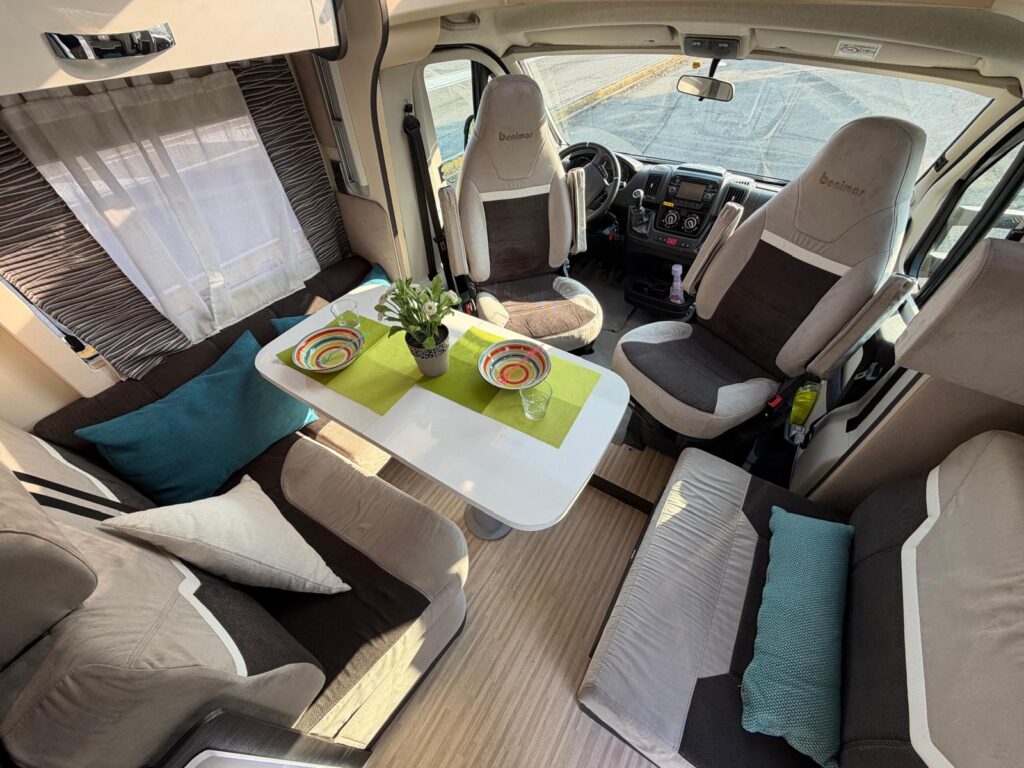 6 semintegrale benimar mileo 296-letto nautico-letto centrale-fiat-letto basculante